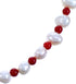 Coral And Fresh Water Pearl Sterling Silver Bead Necklace SX115001